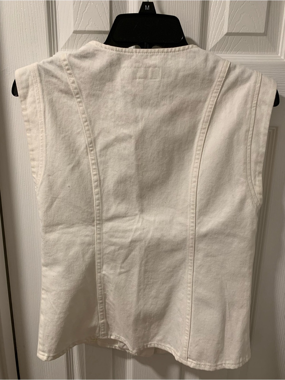 Zara Cream Denim Vest - Picture 3 of 4